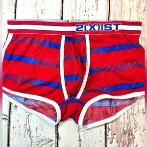 2 (X)IST Red/Blue Stripe Mesh Trunk  Size L